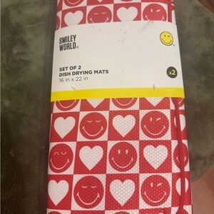 Valentines Dish Drying Mats Set of 2